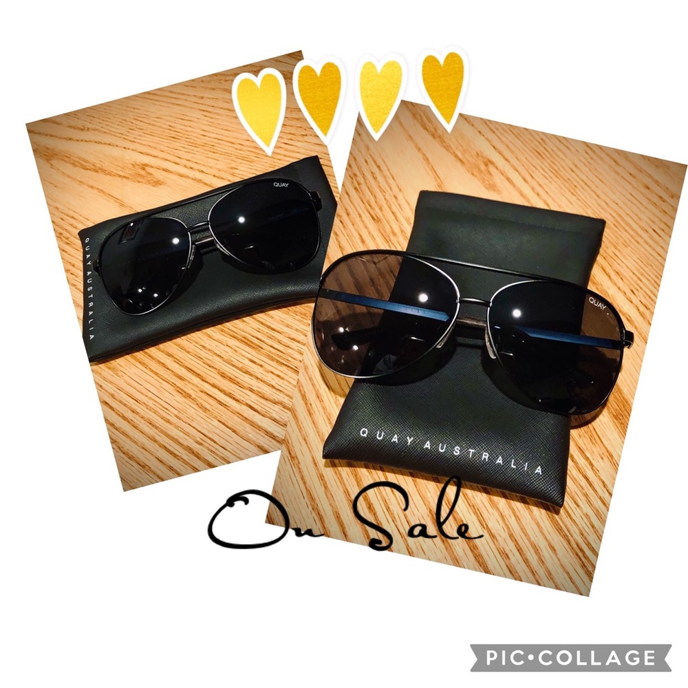 On Sale! Quay Aviator Sunglasses 🕶, never worn! Received as gift.